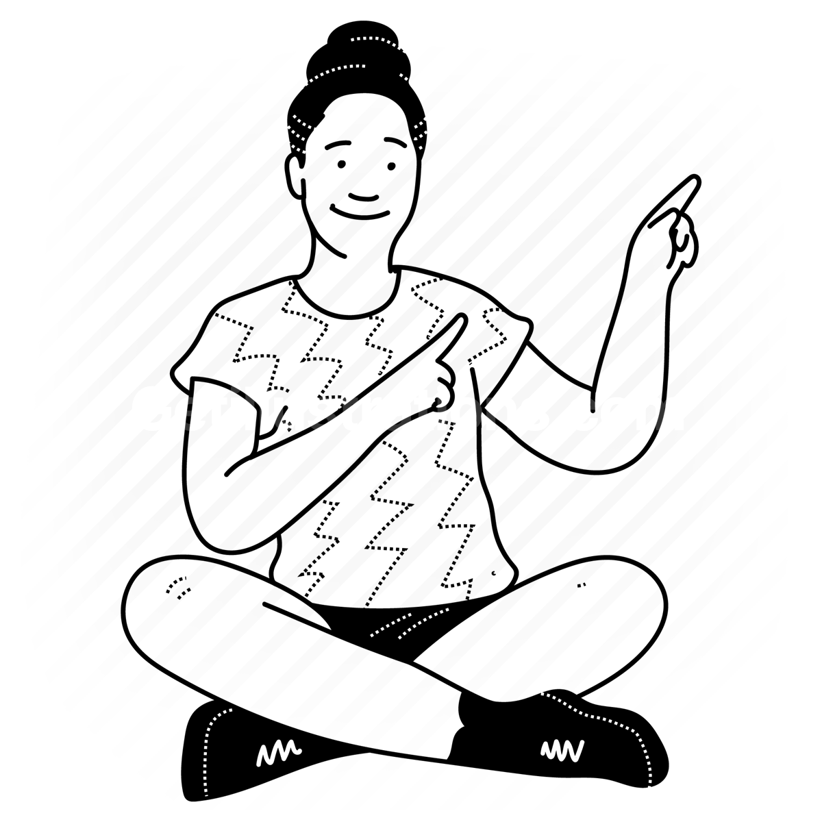 teenager, teenagers, people, person, girl, female, sitting, pointing, point